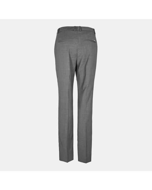 Boss Gray Tameah Slim Fit Trousers