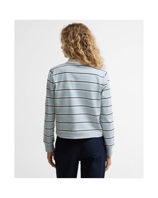 Barbour Blue Rugby Polo Shirt
