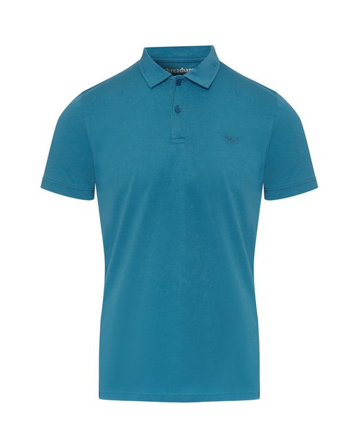 Threadbare Blue Short-Sleeve Polo Shirt for men