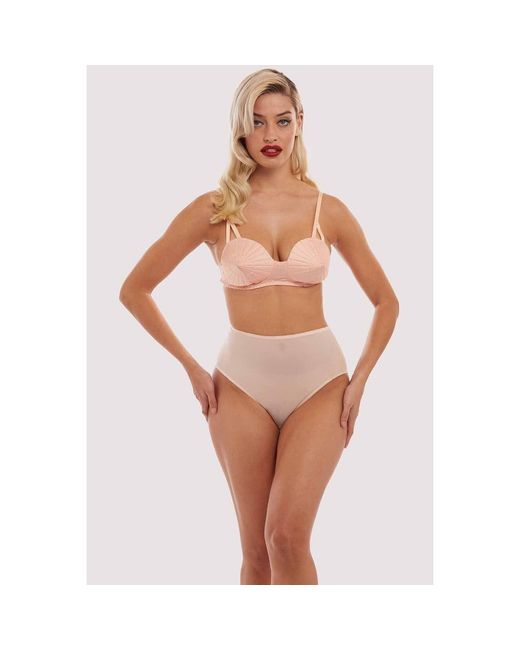 Playful Promises White Peach Mesh Classic Brief