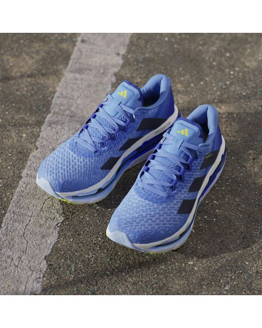 Adidas Blue Adistar Byd Running Shoes for men