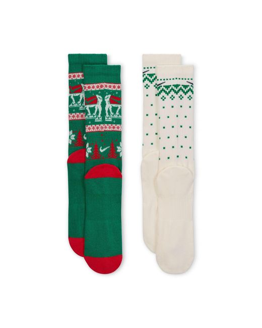 Nike Green Crew Socks for men