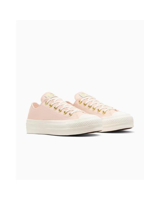 Converse Pink Chuck Taylor All Star Lif Platform Trainers