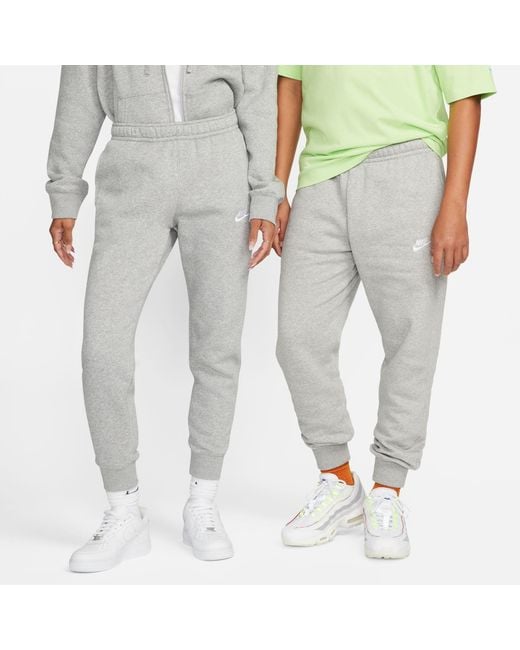 Nike Gray Sportswear Club Fleece Jogging Pants for men