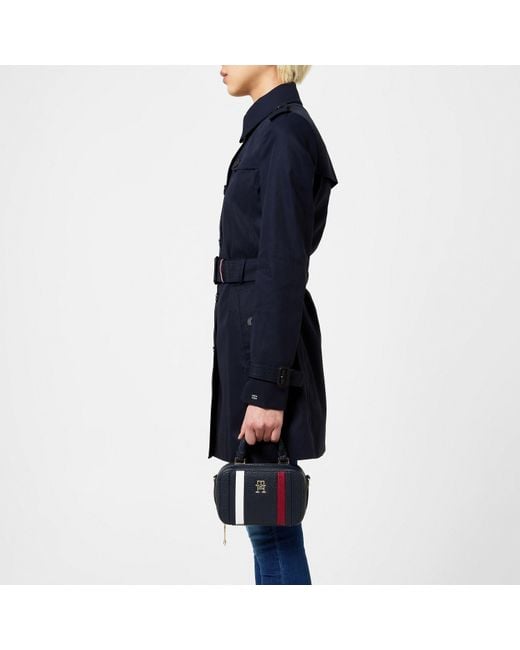 Tommy Hilfiger Blue Heritage Single Breasted Trench Coat
