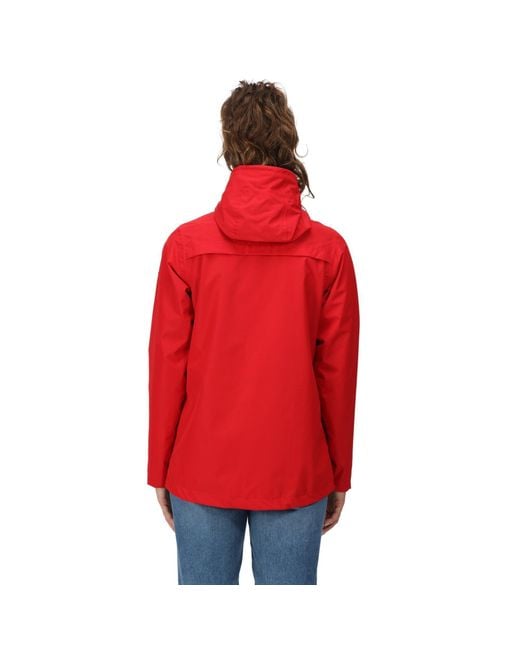 Regatta Red Bayarma Breathable Long Sleeve Waterproof Jacket