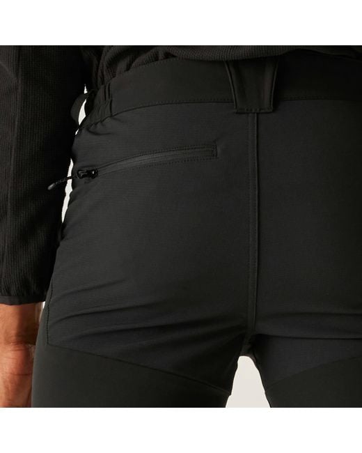 Regatta Black Prolite Softshell Stretch Trousers for men