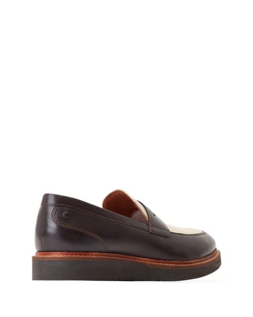 Base London Brown Sid Penny Loafer for men