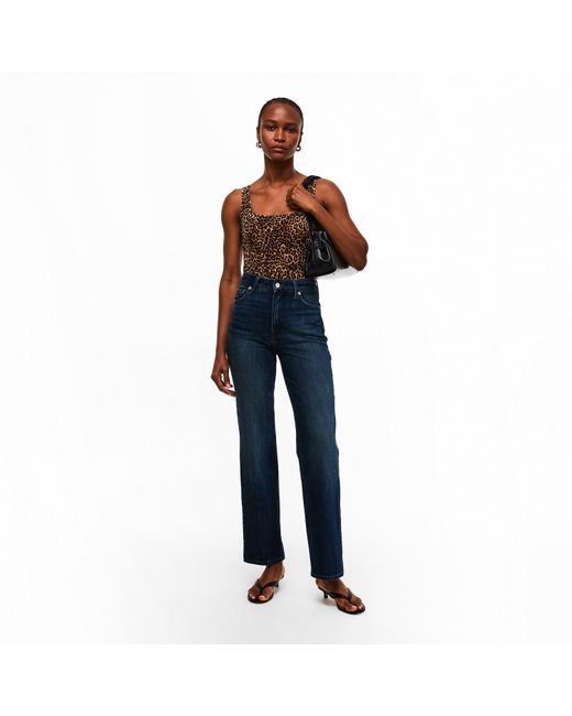 GOOD AMERICAN Brown Tank Velvet Bodysuit