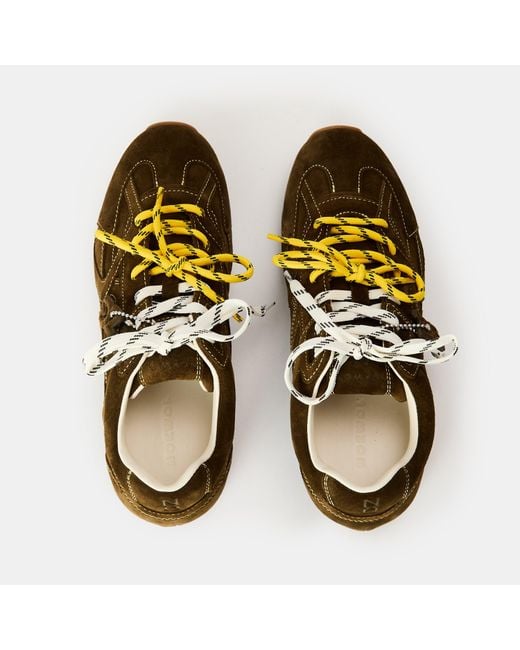 Nokwol Brown Atlas Low-Top Trainers