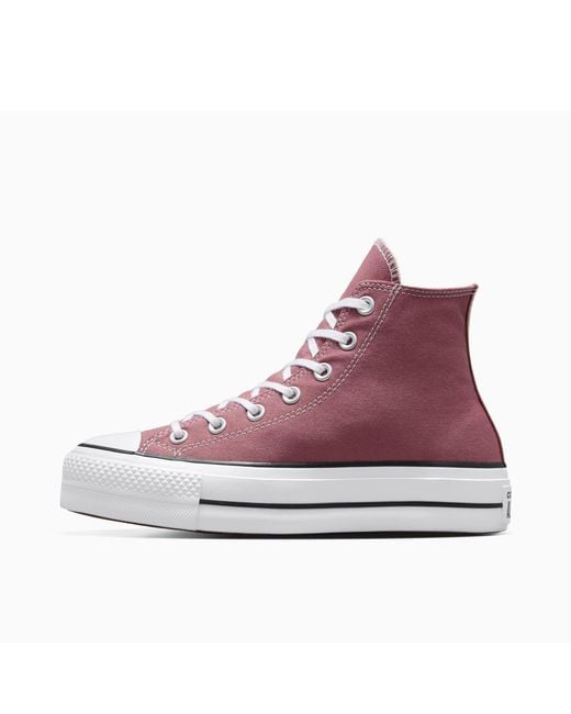 Converse Purple Chuck Taylor All Star Canvas High-Top Trainers