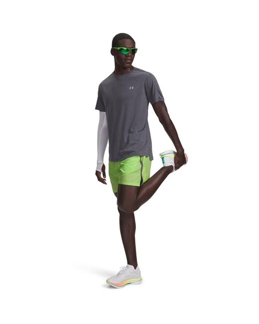 Under Armour Green Performance Running Shorts for men