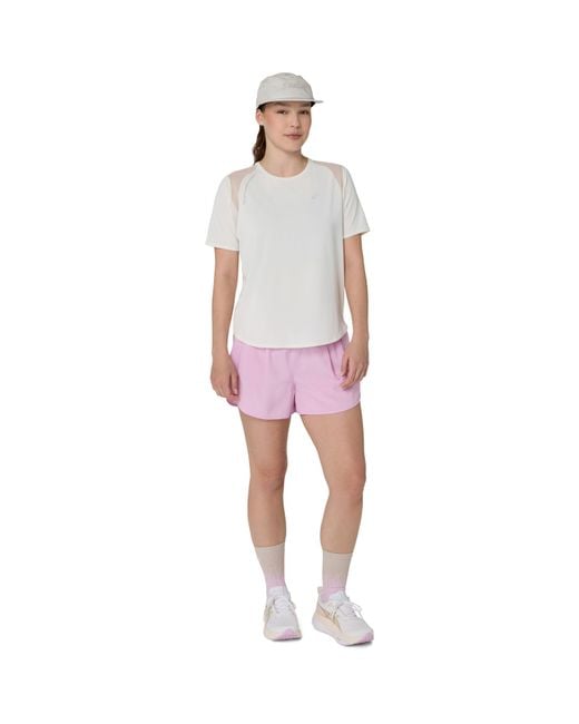 Asics White Road Ss Tee Ld63
