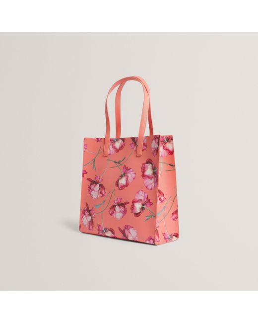 Ted Baker Pink Small Crosshatch Icon Tote Bag