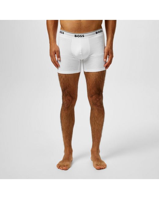 Boss White 3 Pack Boxer Shorts for men