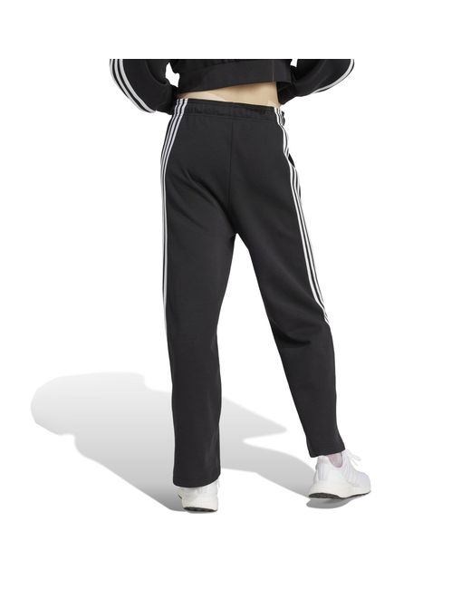 Adidas Black Future Icons 3-stripes Open Hem Joggers
