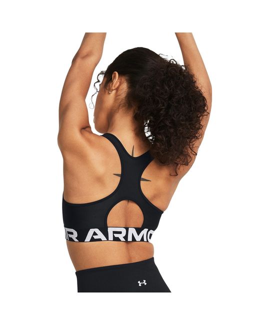 Under Armour Black Heatgear Authentics Medium Support Sports Bra