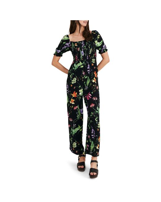 Phase Eight Black Zaylah Shirred Waist Jumpsuit