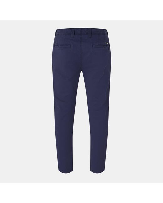 Threadbare Blue Slim Fit Trousers for men