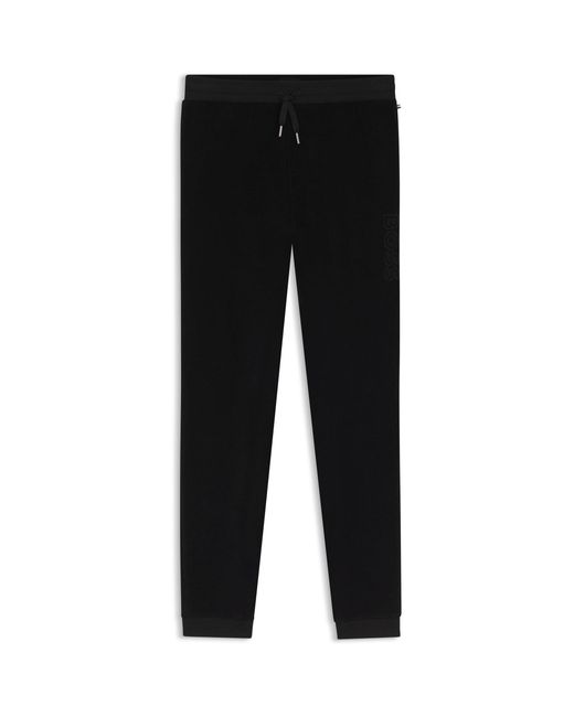 Boss Black Hugo Velour Pants 10275198 01 for men