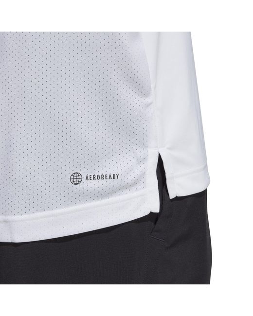 Adidas White Club Tennis Polo Shirt for men