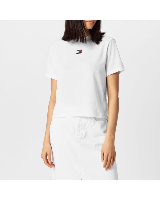 Tommy Hilfiger White Logo T-Shirt