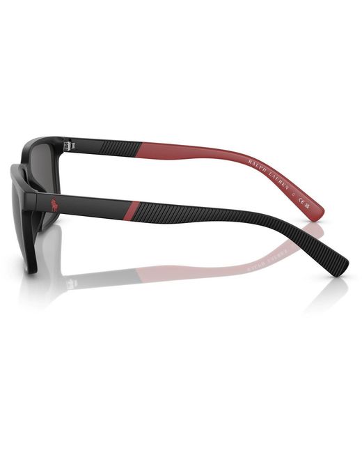Polo Ralph Lauren Gray Rectangle Sunglasses for men