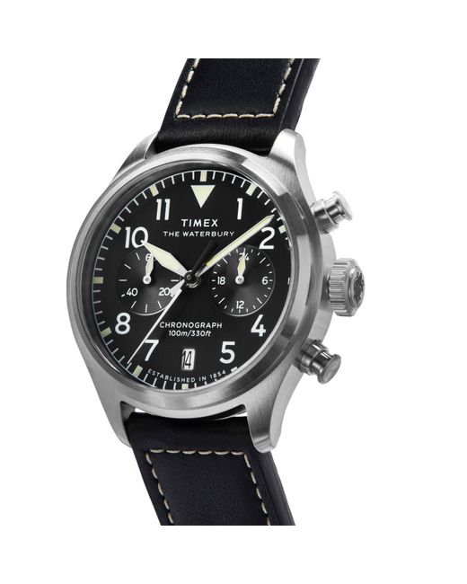 Timex Black Waterbury Analogue Quartz Watch for men