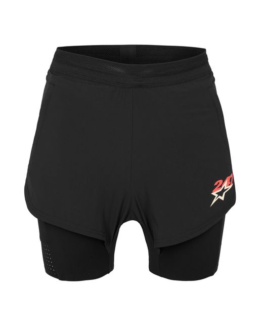 REPRESENT 247 Black Performance Gym Shorts for men