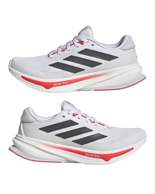 Adidas White Supernova Rise 2 Running Low-Top Trainers