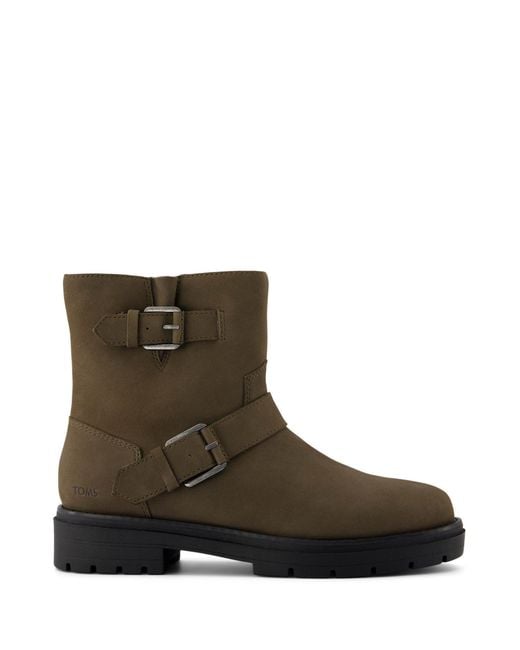 TOMS Brown Ionie Moto Ankle Boot