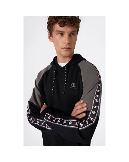 Champion Black Overhead Hoodie for men