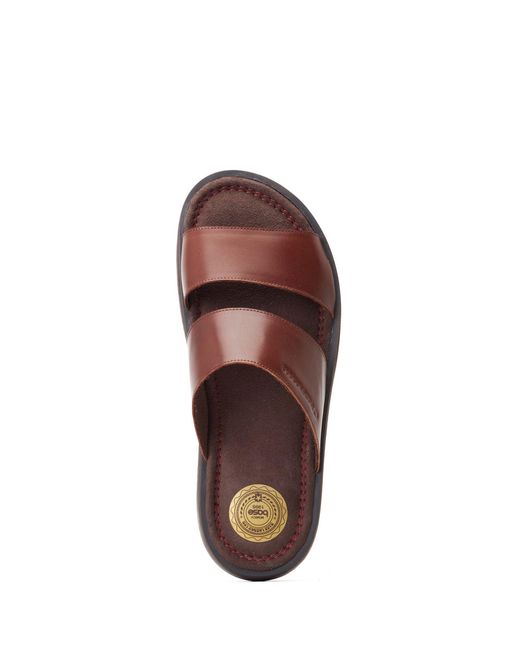 Base London Brown Maven Slider for men