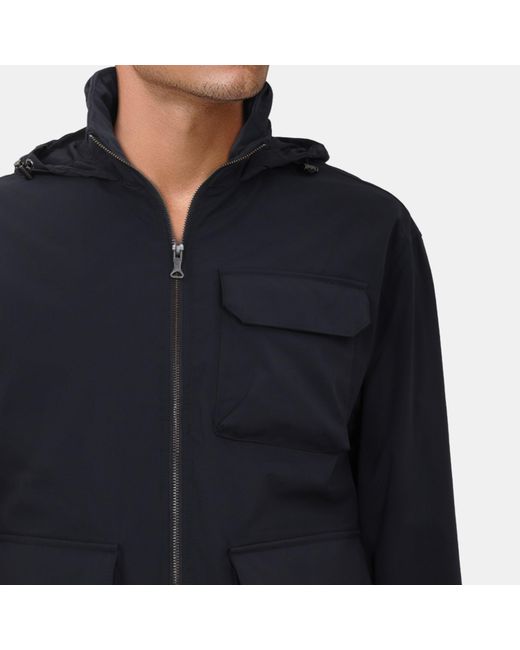 Lyle & Scott Blue Water-Resistant Lightweight Softshell Jacket for men