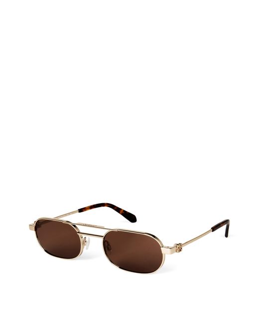 Off-White c/o Virgil Abloh Brown Vaiden Tinted Rectangle Sunglasses