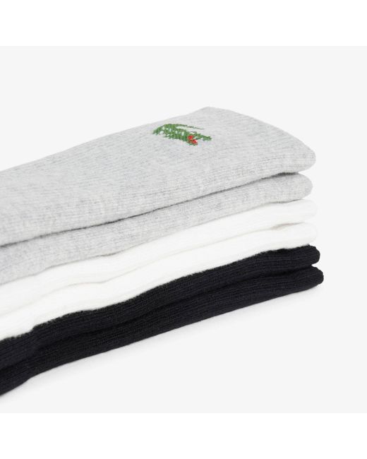 Lacoste White 6Pk Sportcrw for men