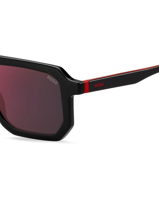 HUGO Brown Round Sunglasses for men