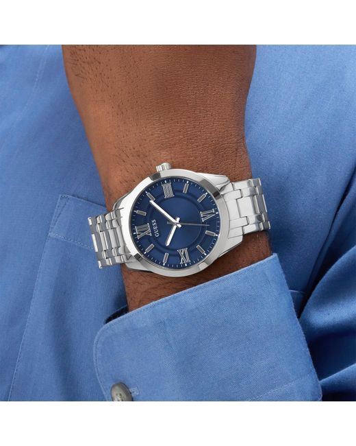 Guess Blue Elliot Boxset Quartz Analogue Watch for men
