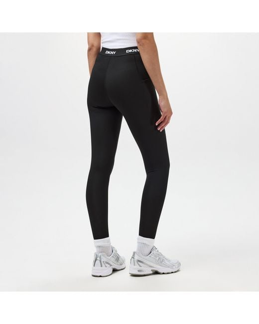 DKNY Black Logo Leggings