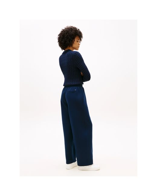 Tommy Hilfiger Blue Closed Hem Fleece Joggers