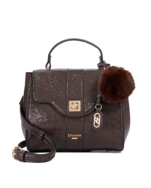 Dune Brown Dassios Top Handle Bag