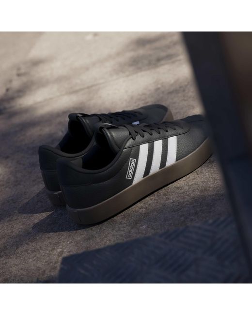 Adidas Black Vl Court 3.0 Shoes for men