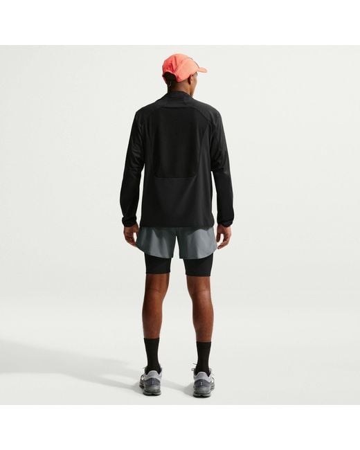 Nike Gray Stride 5In Performance Shorts for men