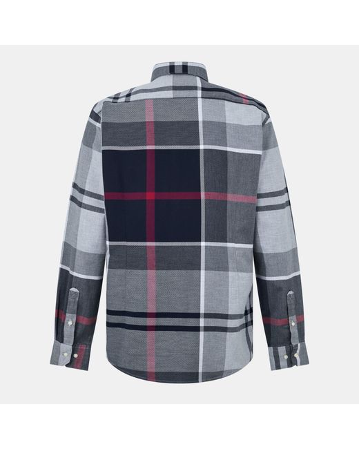 Barbour Blue Dunoon Long Sleeved Shirt for men