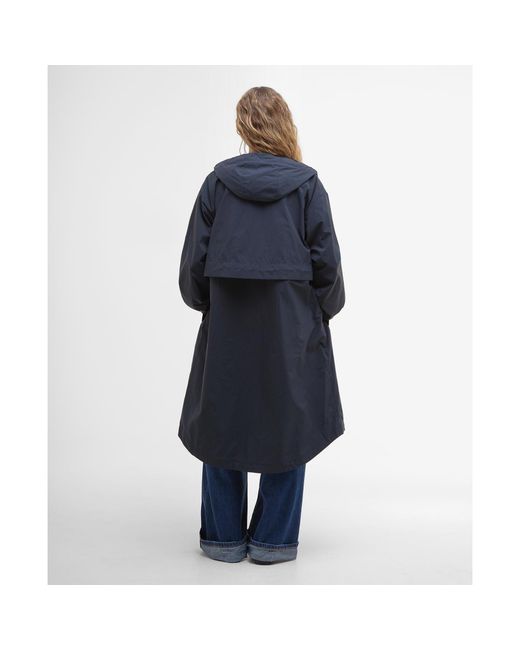 Barbour Blue Naboo Funnel Neck Long Sleeve Showerproof Rain Anorak
