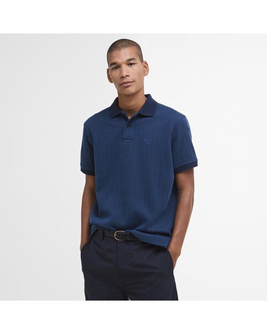 Barbour Blue B.Li Harworth Short Sleeve Polo Shirt for men