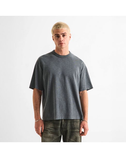 MKI Miyuki-Zoku Gray Slub Tee Oversized Fit T-Shirt for men