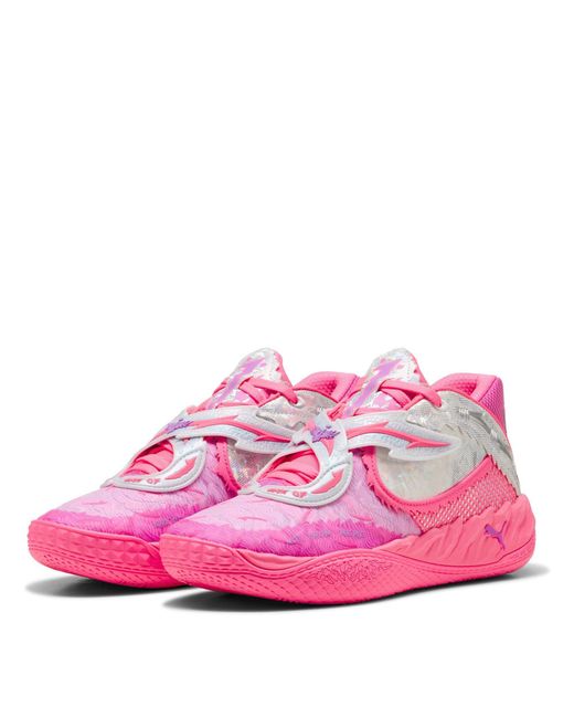 PUMA Pink Mb.05 World Tour Basketball Trainers for men