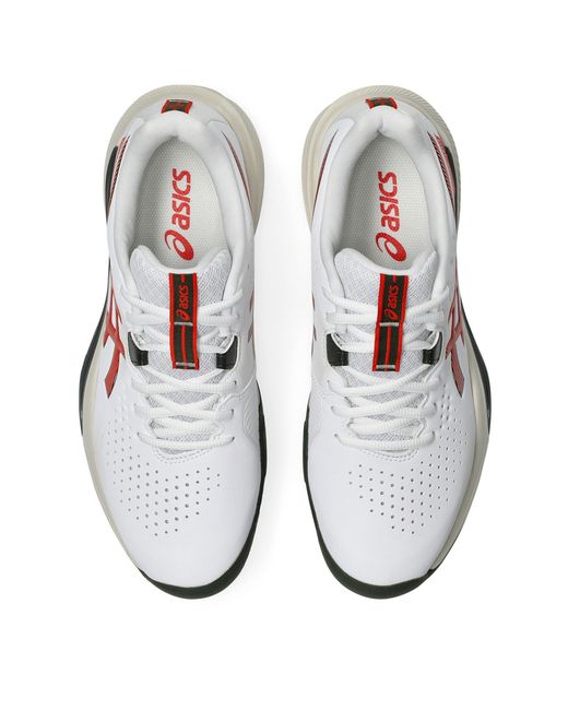 Asics White Gel-Challenger 15 Clay Tennis Shoes for men
