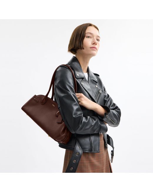 COACH Brown Empire Carryall Satchel Bag